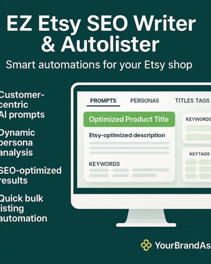 EZ Etsy AutoLister Smart Seller Blueprint